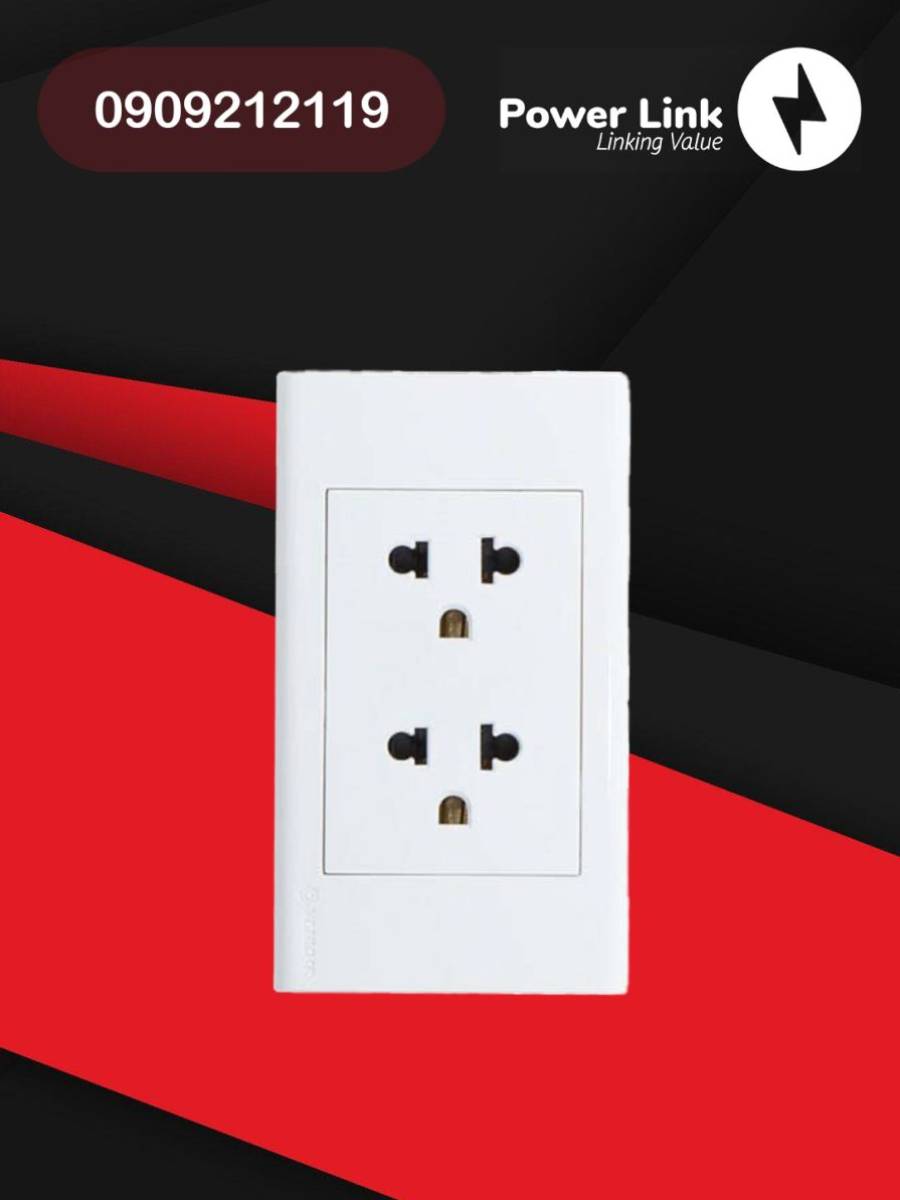 2 Ổ cắm 3 chấu 16A S18UE2
