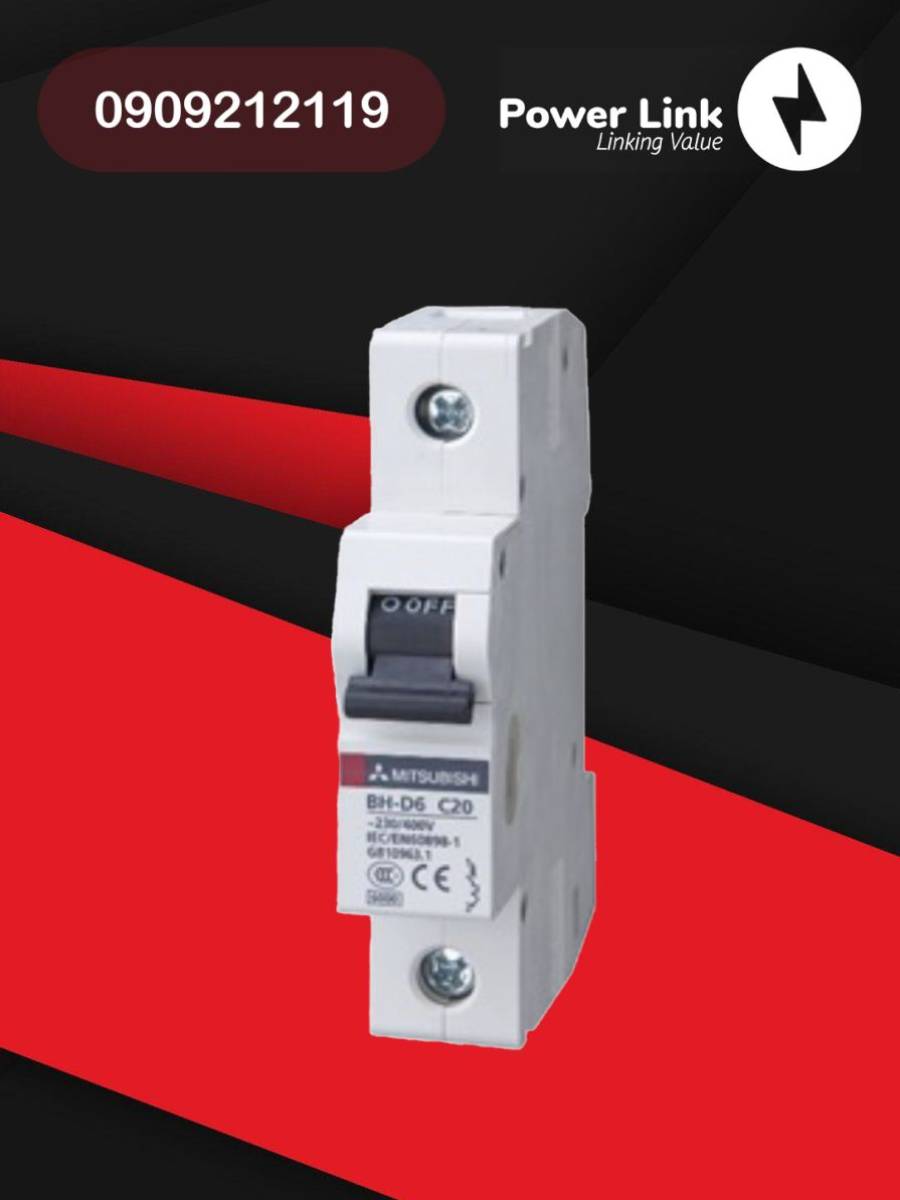 Cầu dao điện BH-D6 1P 32A type C N