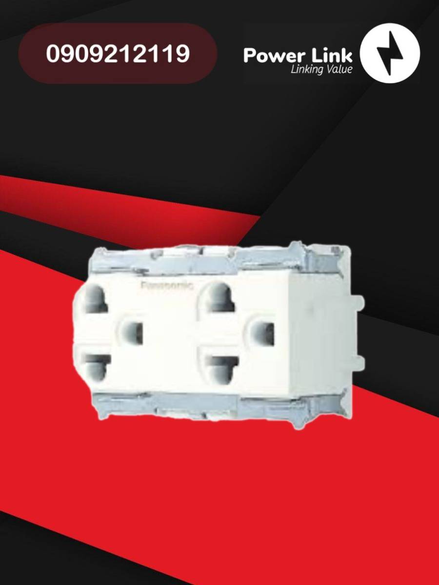 Bộ ổ cắm Full Pana WNG159237W  (Mặt , Đế )